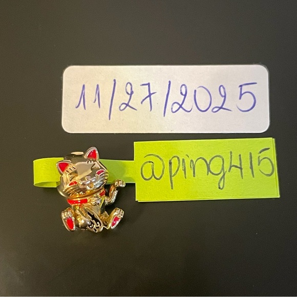 Pandora Cute Fortune Cat Charm - Picture 13 of 14